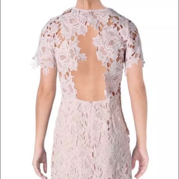 NWT Aqua Pink Lace Dress from Bloomingdale’s XS - Picture 3 of 7